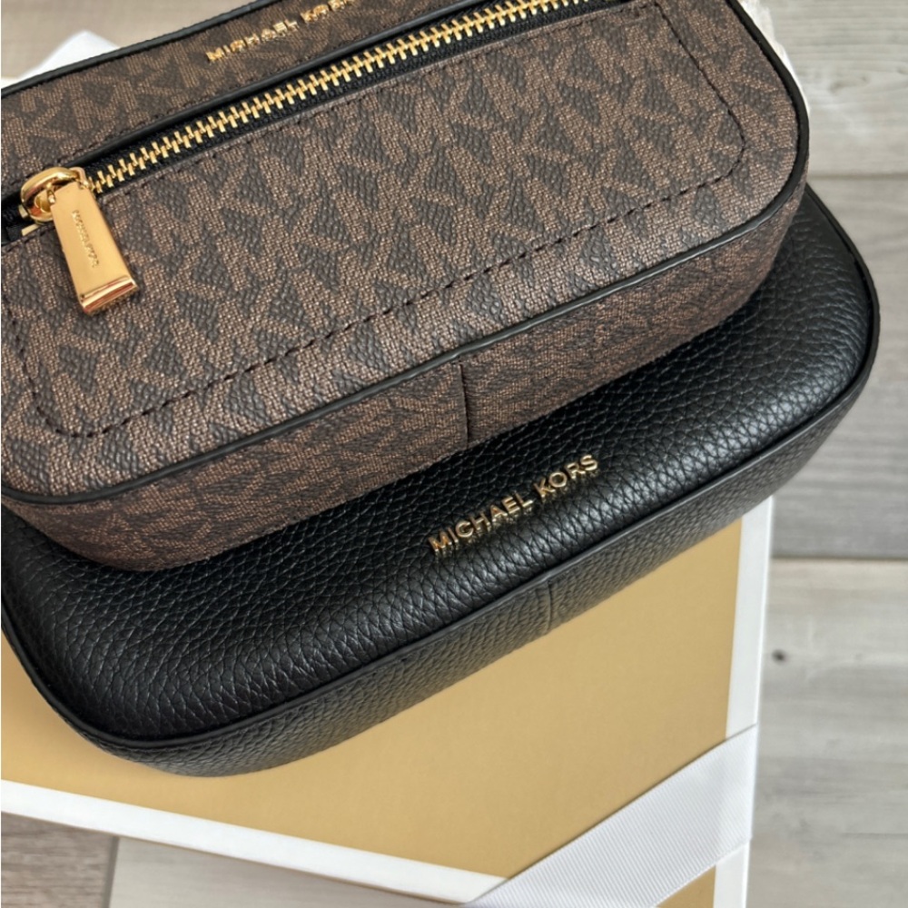 Michael Kors 4 in 1 Crossbody Bag in Brown and Black